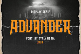 Advander: A Strong Blockletter Display Font for Makers