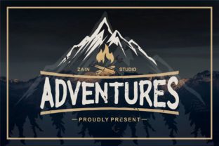 Adventures: A Display Font for Editorial Design