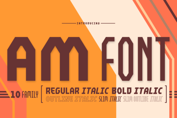 AM: A Display Font That Makes Your Brand Feel Polished & Purposeful