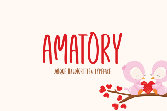 Amatory: A Display Font That Gives Small Brands Big Personality