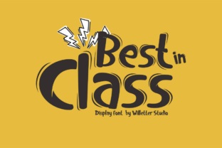 Best in Class Font: A Playful Display Typeface for Web Designers