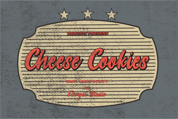 Cheese Cookies: A Nostalgic Handwritten Display Font for Makers
