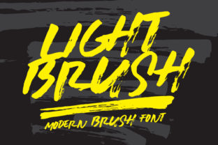 Lightbrush: A Raw Display Font for Digital Designers