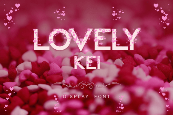 Lovely Kei Font for Handmade Product Design