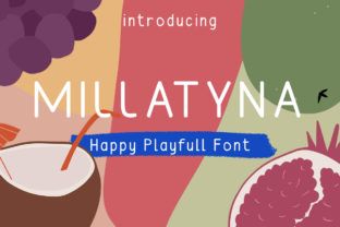 Millatyna: A Playful Display Font for Handmade Labels