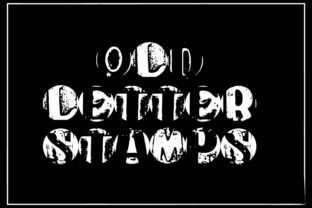 Old Letter Stamps: A Retro Display Font for Handmade Brands