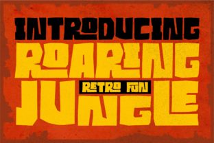 Roaring Jungle: The Retro Display Font That Commands Attention