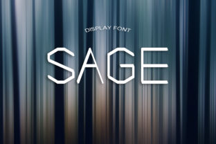 Sage: An Elegant Display Font for Editorial Design
