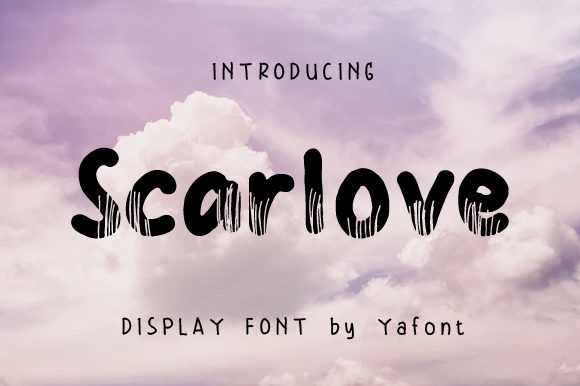 Scarlove: A Friendly Display Font for Campaign Headlines