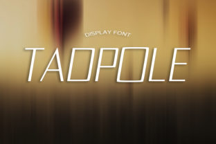 Tadpole: A Blocky Square Display Font with Fancy Feel