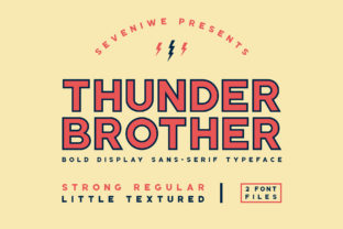 Thunderbrother: A Confident Display Font for Bold Branding