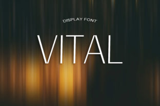 Vital Display Font: Bringing Light Charm to Editorial Design